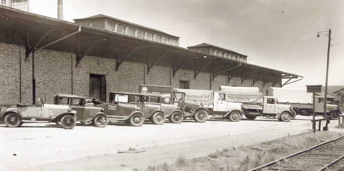 Schuster und Sohn Fuhrpark 1914